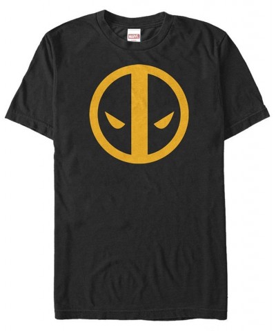 Marvel Men's Deadpool Orange Slice Mask Logo Short Sleeve T-Shirt Black $18.19 T-Shirts